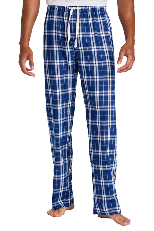 Mens Flannel Plaid Lounge Pants - Deep Royal Blue