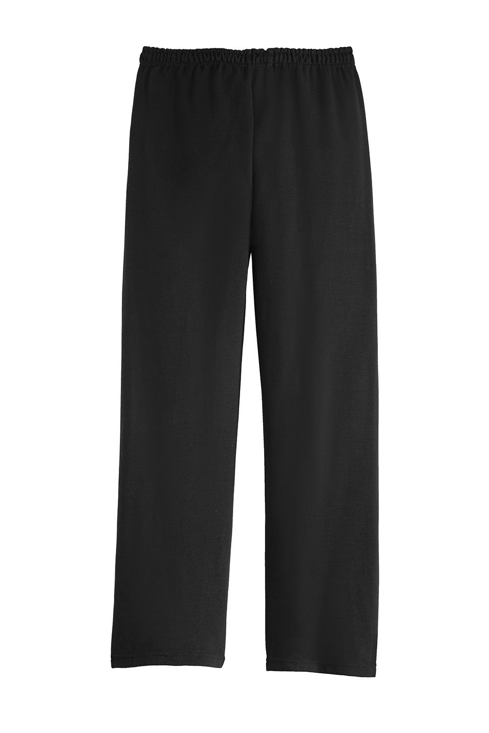 Mens Heavy Blend Open Bottom Sweatpants - Black