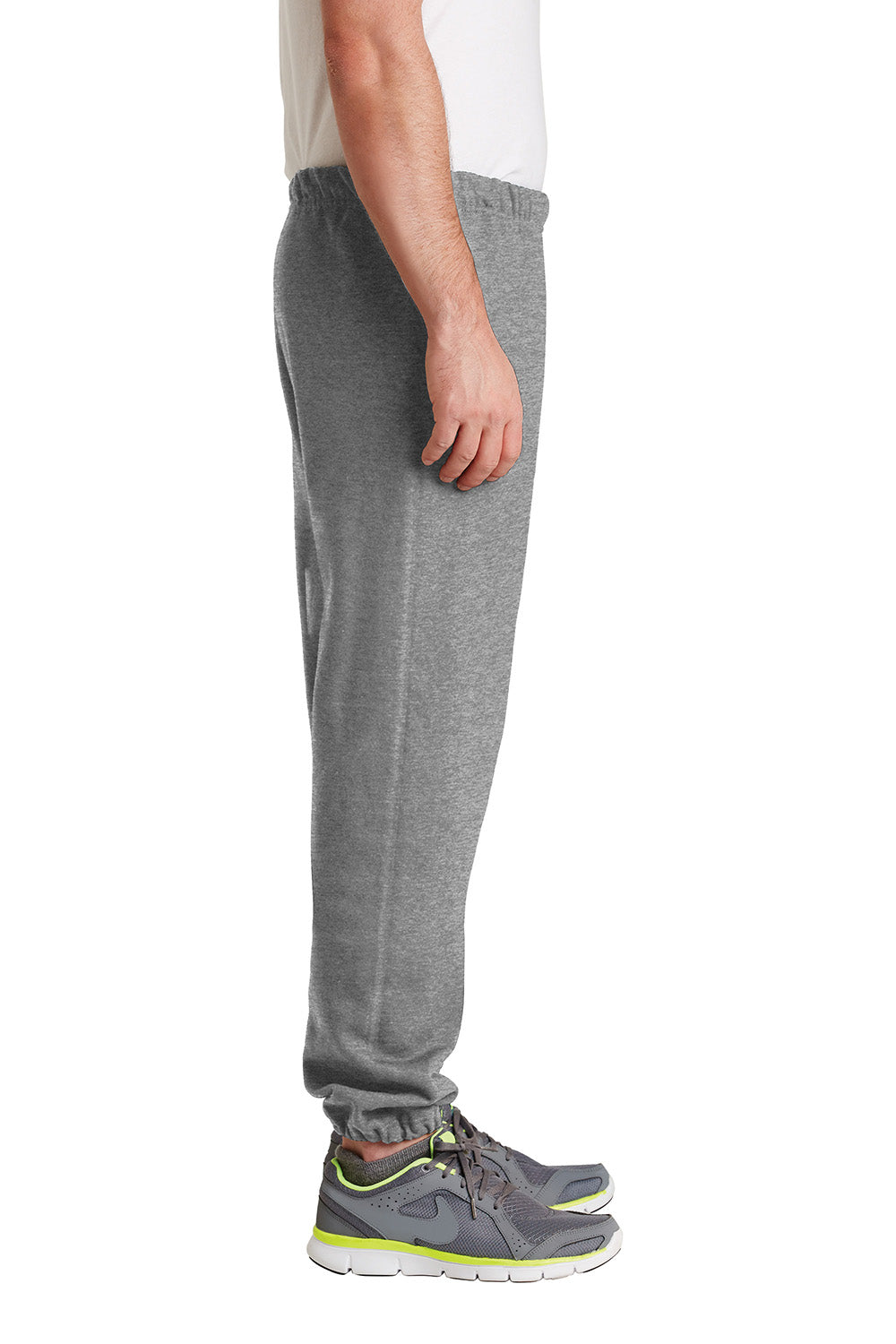 Mens Super Sweats NuBlend Pill Resistant Fleece Sweatpants w/ Pockets - Oxford Grey