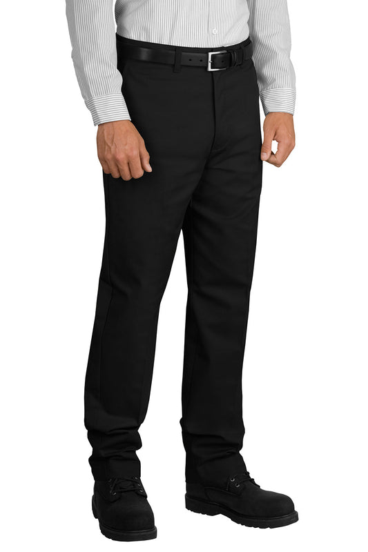 Mens Industrial Wrinkle Resistant Work Pants w/ Pockets - Black