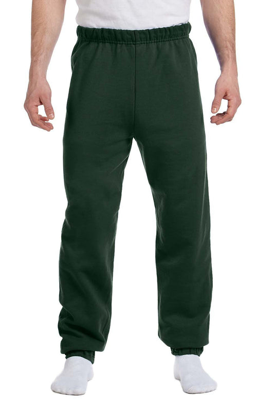 Mens NuBlend Pill Resistant Fleece Sweatpants - Forest Green