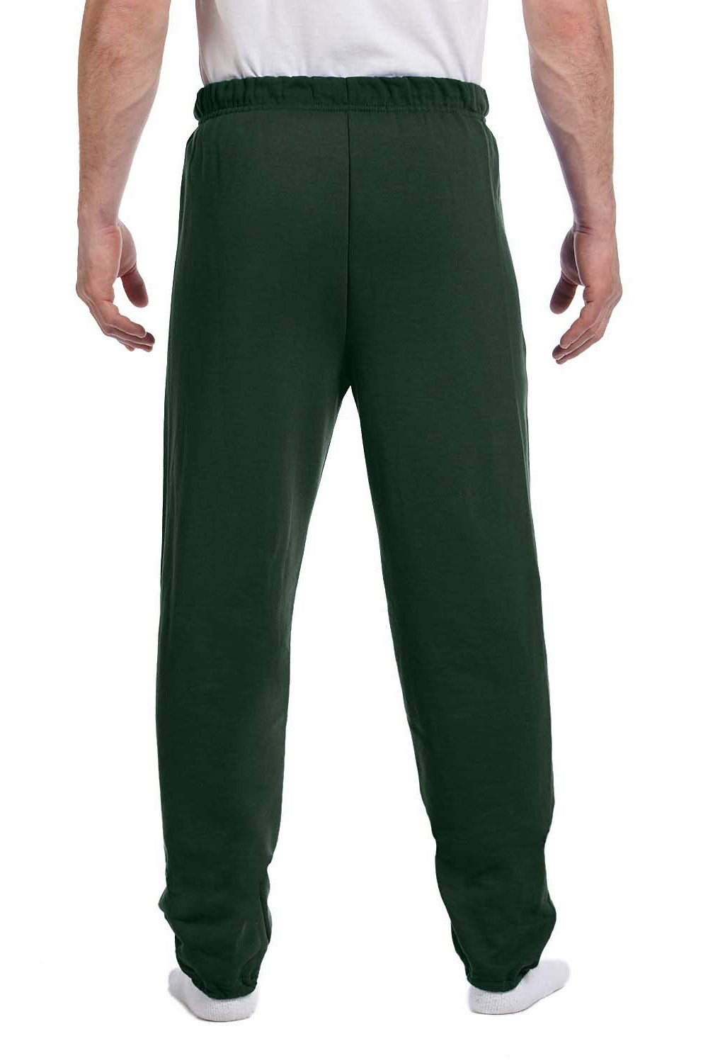 Mens NuBlend Pill Resistant Fleece Sweatpants - Forest Green