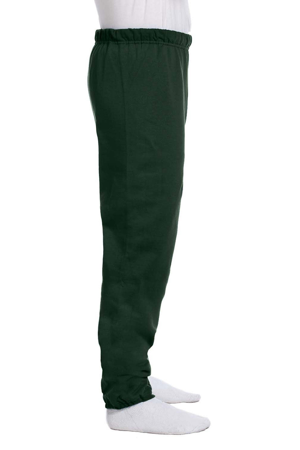 Mens NuBlend Pill Resistant Fleece Sweatpants - Forest Green