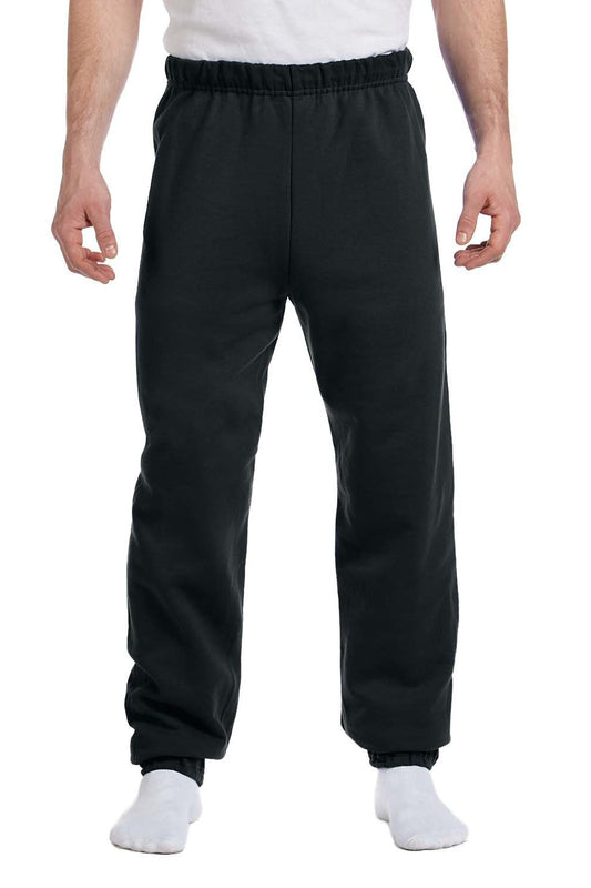 Mens NuBlend Pill Resistant Fleece Sweatpants - Black