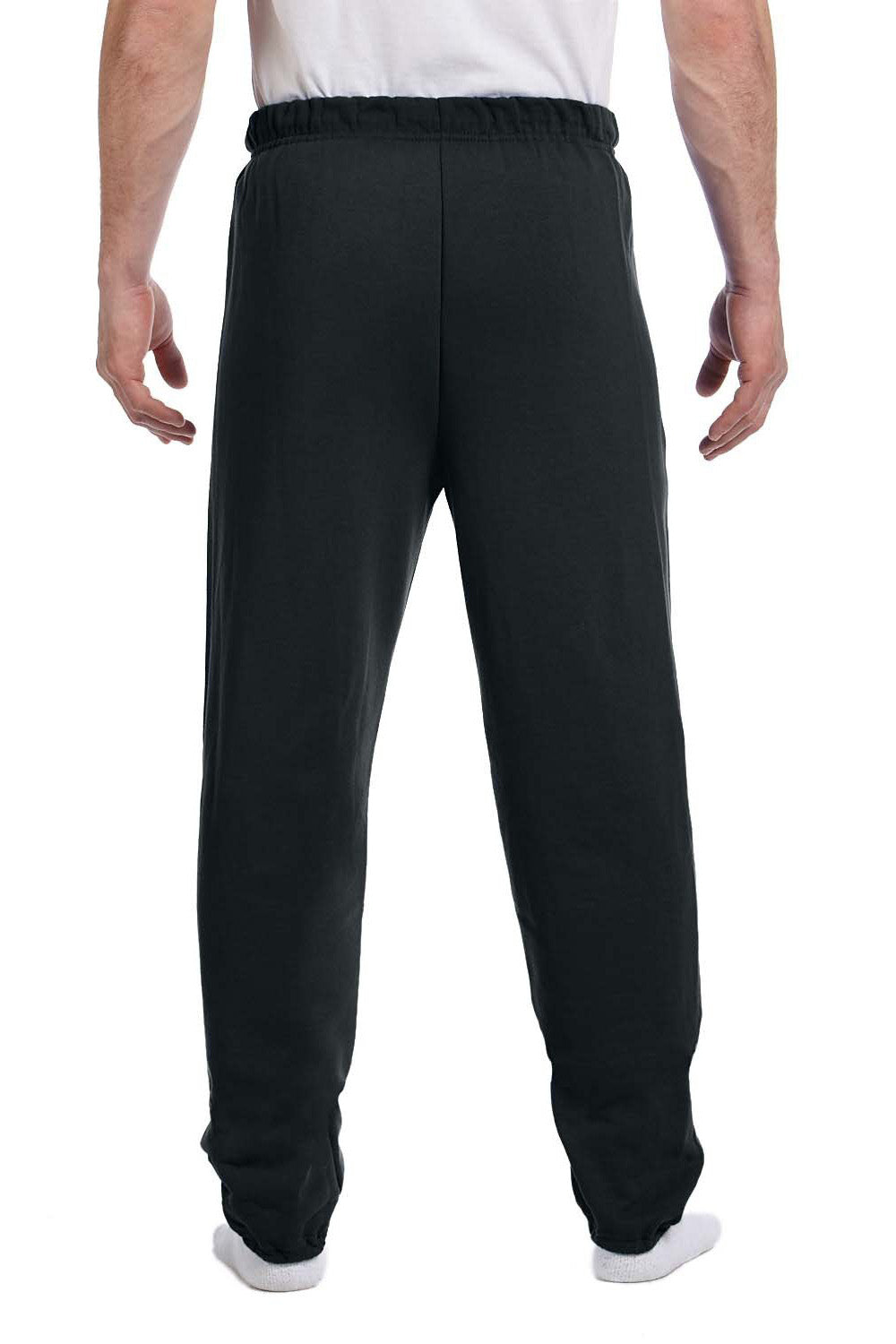 Mens NuBlend Pill Resistant Fleece Sweatpants - Black