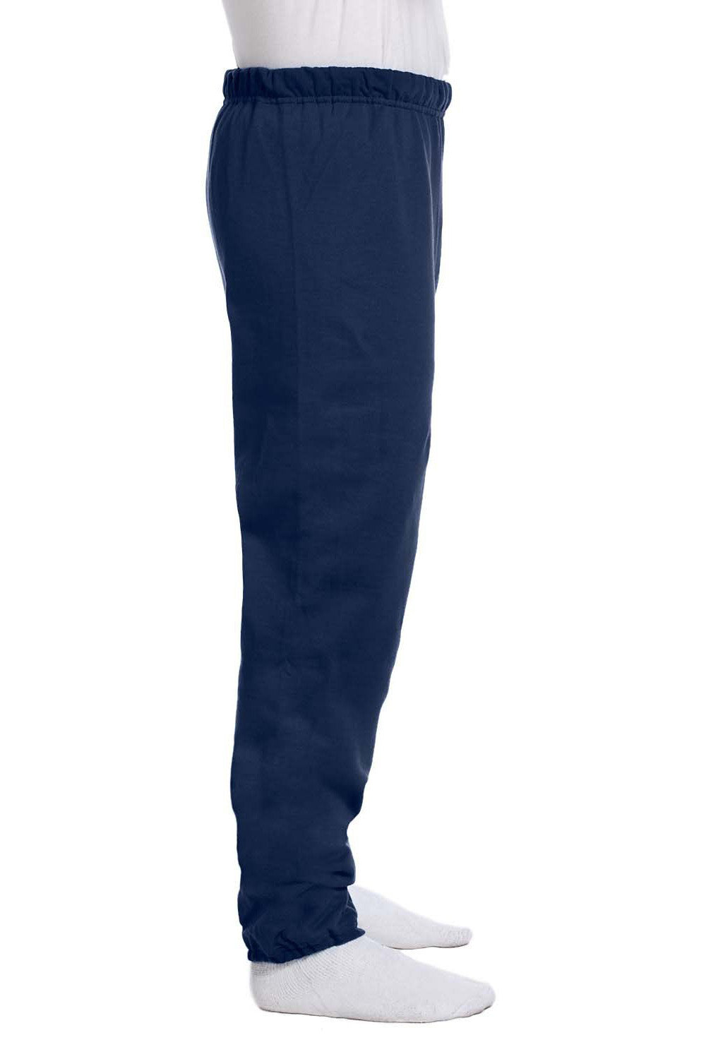 Mens NuBlend Pill Resistant Fleece Sweatpants - Navy Blue