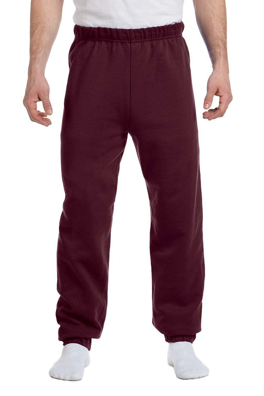 Mens NuBlend Pill Resistant Fleece Sweatpants - Maroon