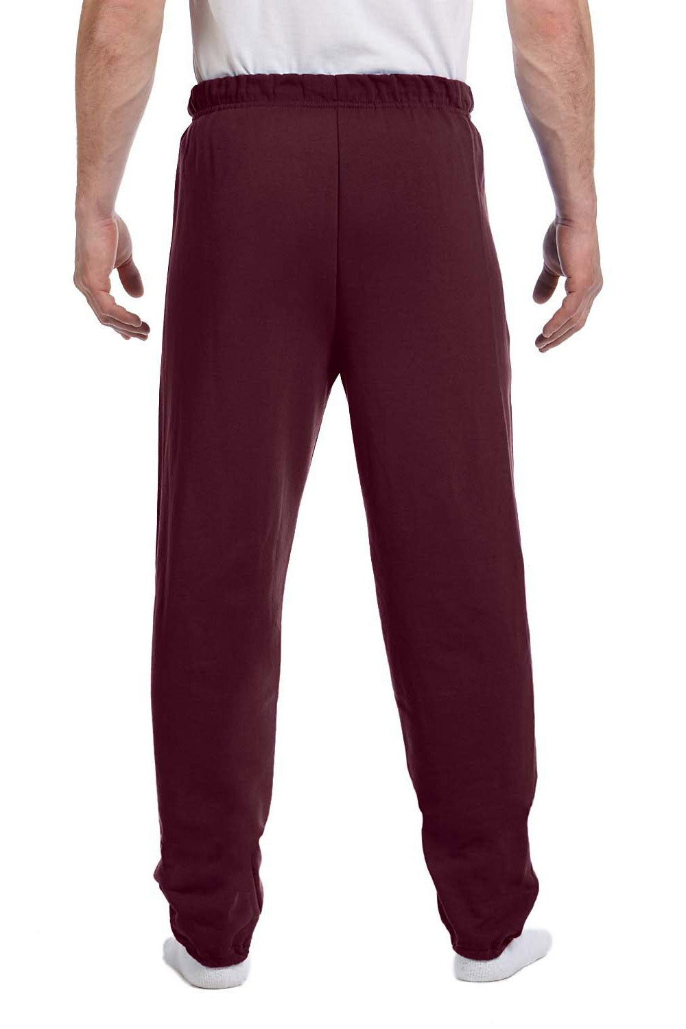 Mens NuBlend Pill Resistant Fleece Sweatpants - Maroon