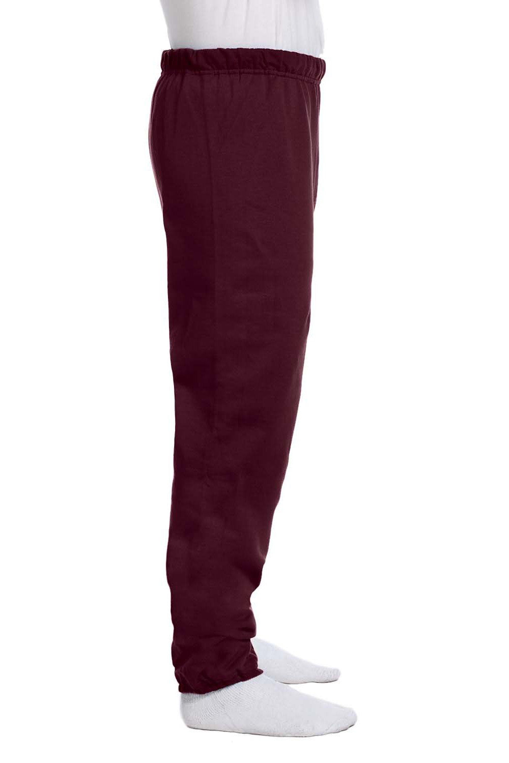 Mens NuBlend Pill Resistant Fleece Sweatpants - Maroon