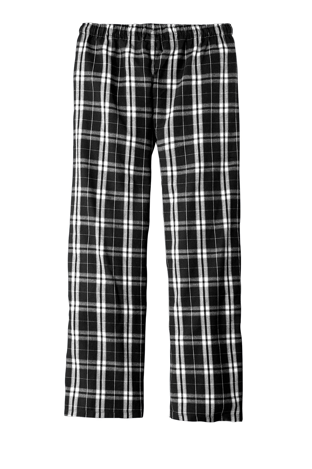 Mens Flannel Plaid Lounge Pants - Black