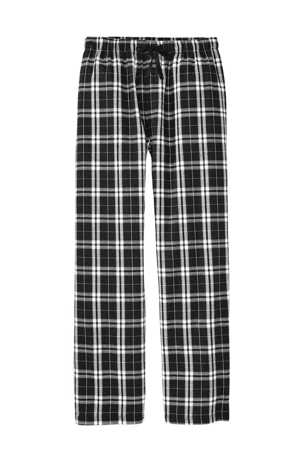 Mens Flannel Plaid Lounge Pants - Black