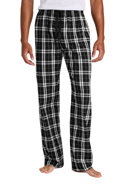Mens Flannel Plaid Lounge Pants - Black