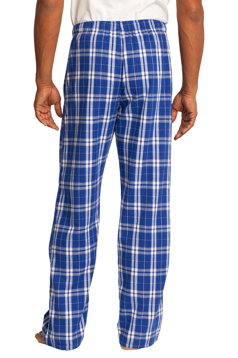 Mens Flannel Plaid Lounge Pants - Deep Royal Blue