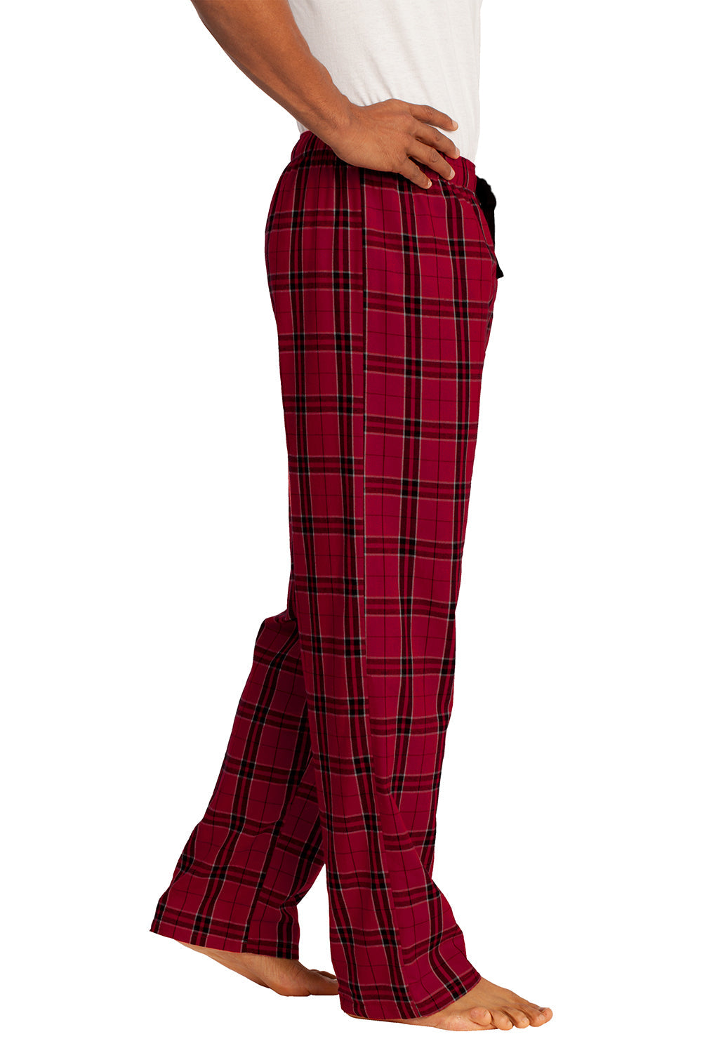 Mens Flannel Plaid Lounge Pants - New Red