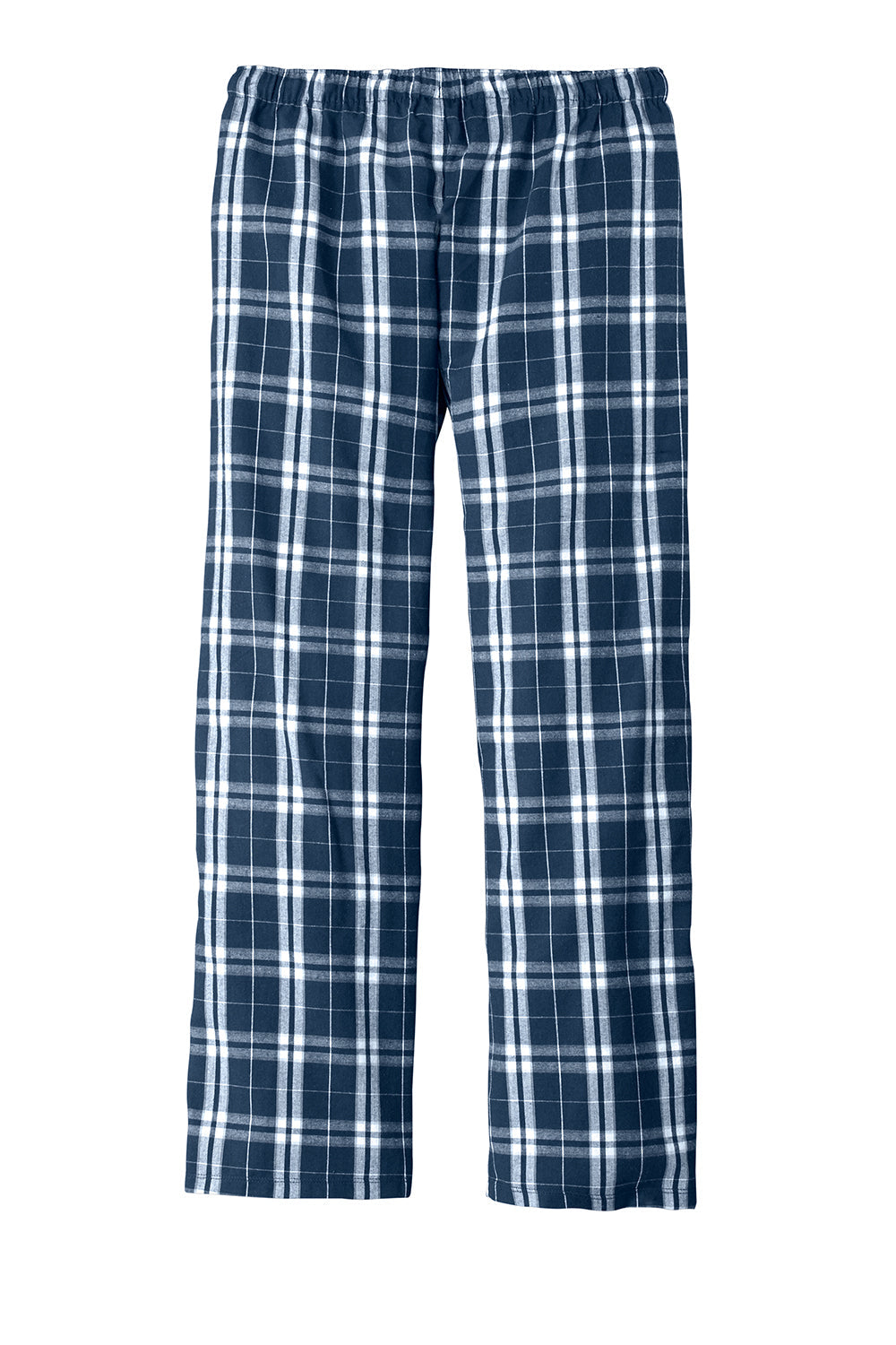 Mens Flannel Plaid Lounge Pants - True Navy Blue