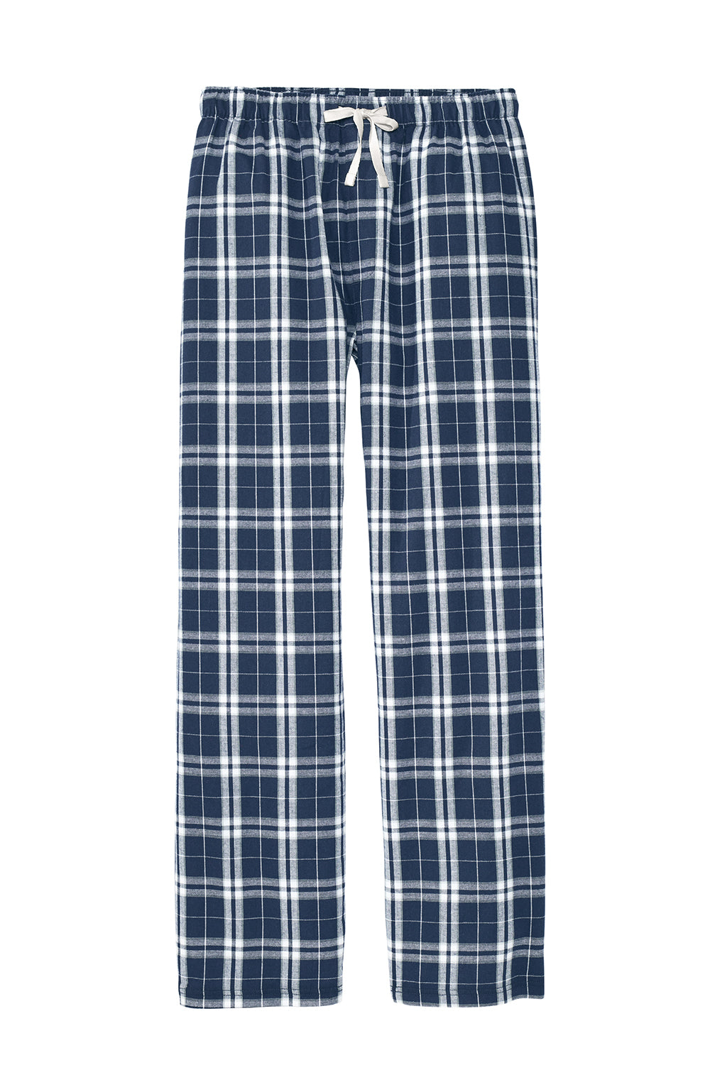 Mens Flannel Plaid Lounge Pants - True Navy Blue