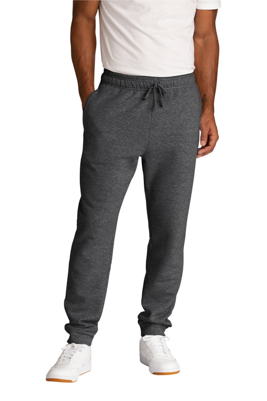 Mens Core Fleece Jogger Sweatpants w/ Pockets - Heather Dark Grey