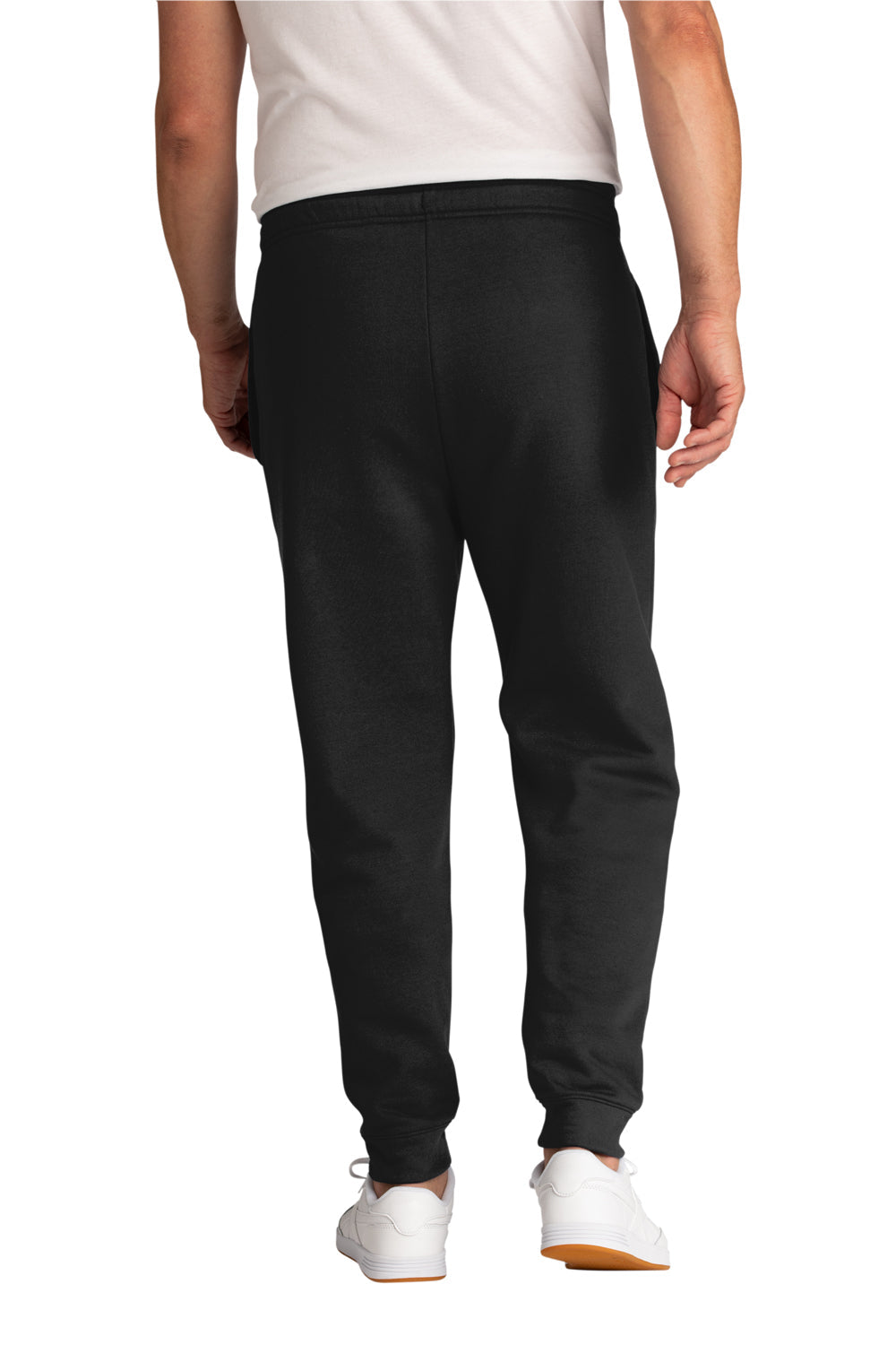 Mens Core Fleece Jogger Sweatpants w/ Pockets - Jet Black