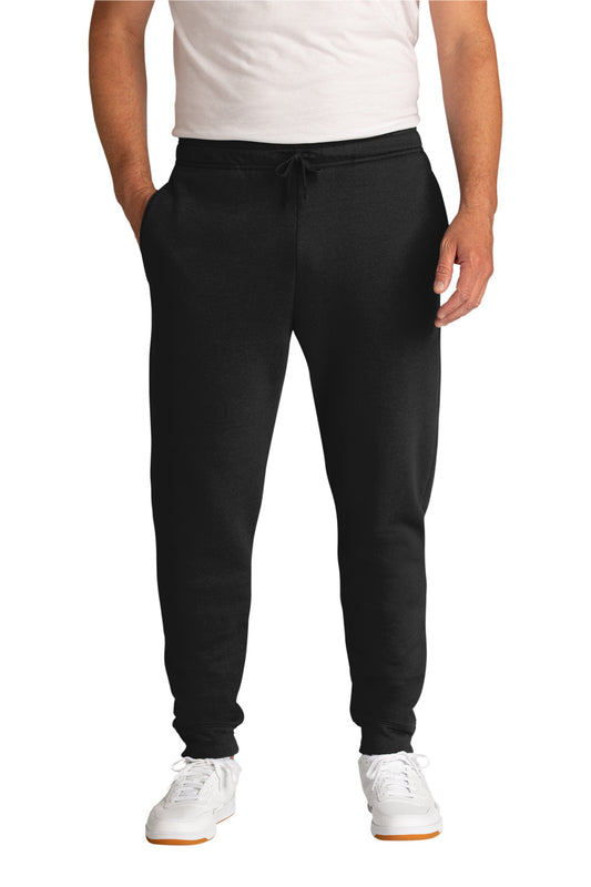 Mens Core Fleece Jogger Sweatpants w/ Pockets - Jet Black