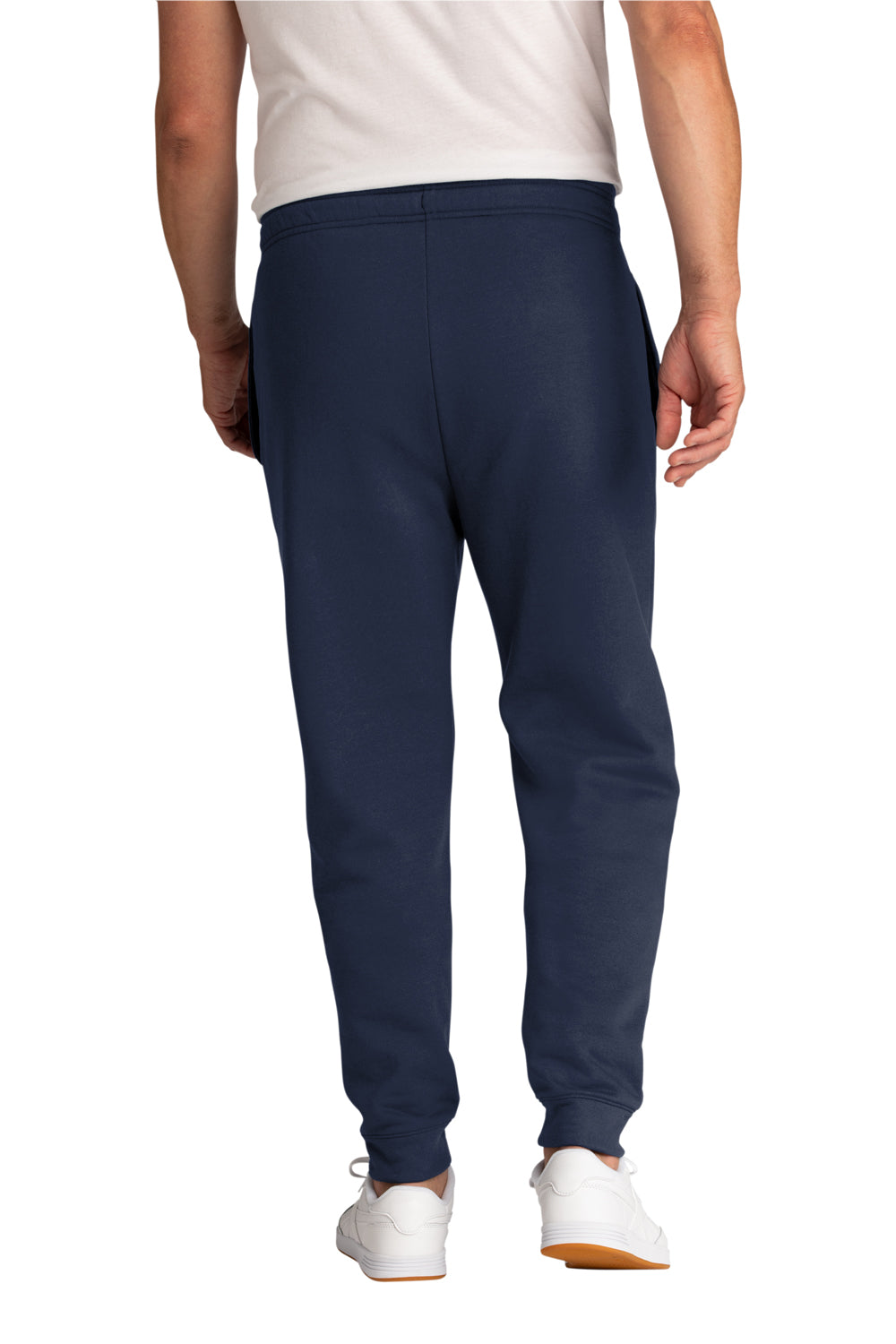 Mens Core Fleece Jogger Sweatpants w/ Pockets - Navy Blue