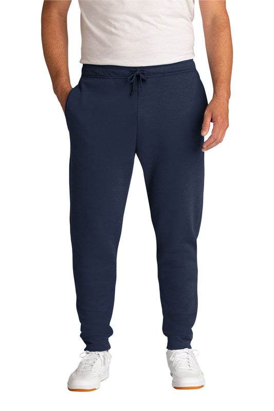 Mens Core Fleece Jogger Sweatpants w/ Pockets - Navy Blue