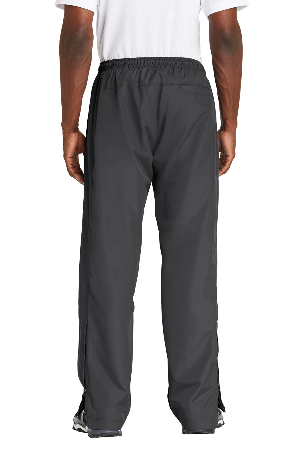 Mens Water Resistant Wind Pants w/ Pockets - Graphite Grey