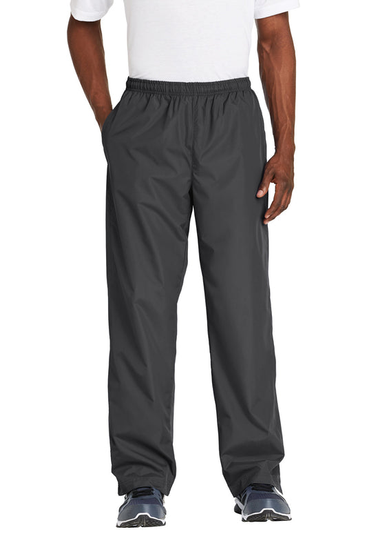 Mens Water Resistant Wind Pants w/ Pockets - Graphite Grey