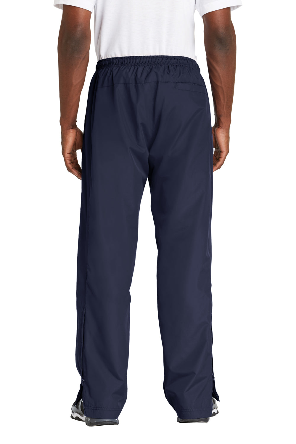 Mens Water Resistant Wind Pants w/ Pockets - True Navy Blue
