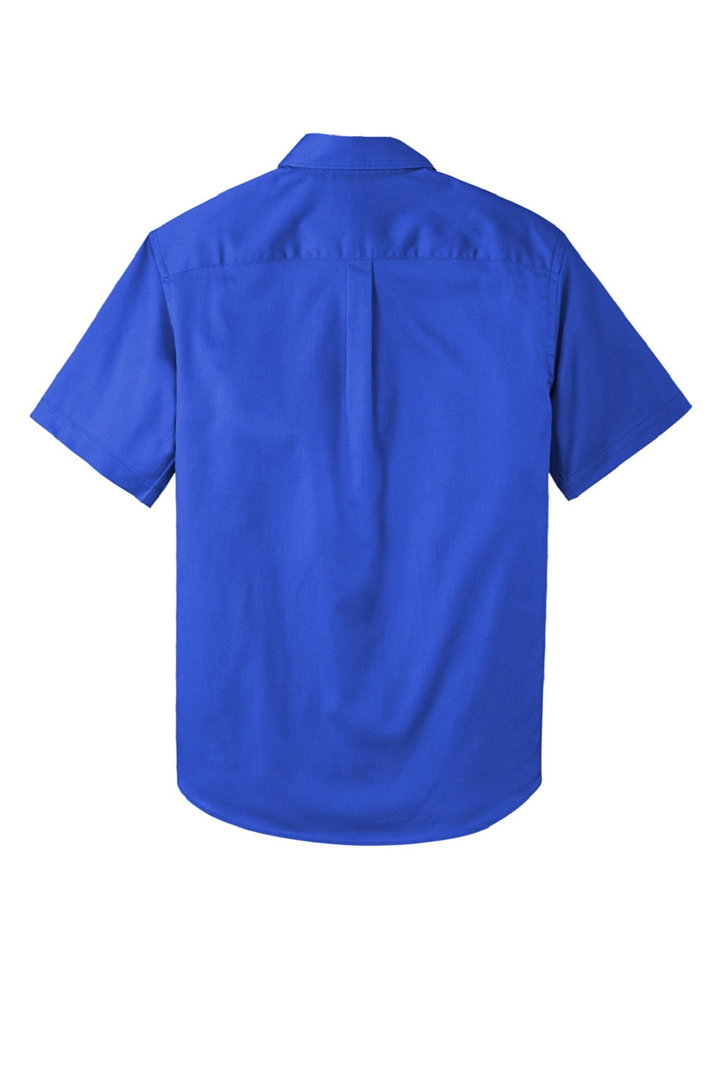 Mens SuperPro Wrinkle Resistant React Short Sleeve Button Down Shirt w/ Pocket - True Royal Blue