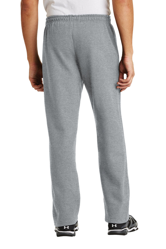 Mens Heavy Blend Open Bottom Sweatpants - Sport Grey