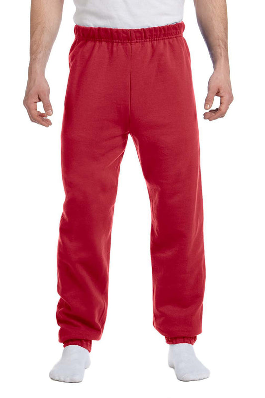 Mens NuBlend Pill Resistant Fleece Sweatpants - True Red