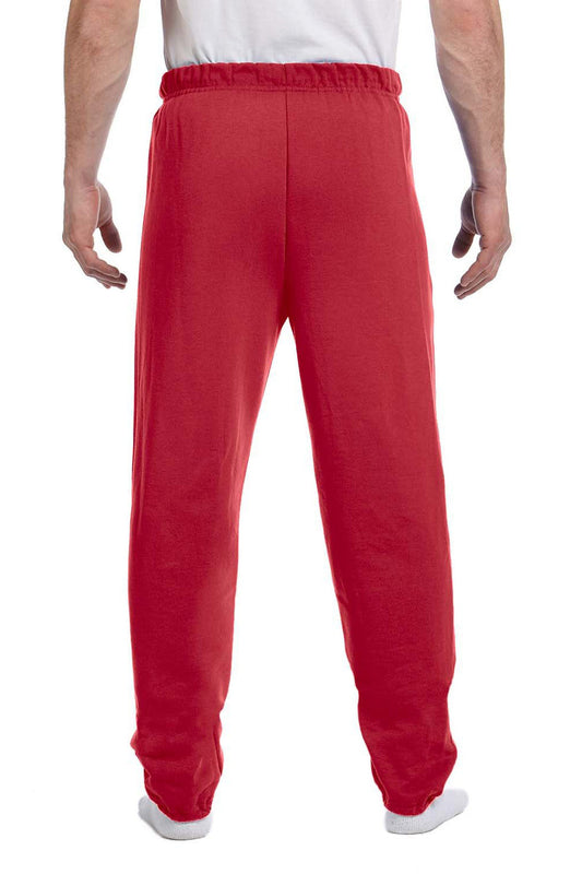 Mens NuBlend Pill Resistant Fleece Sweatpants - True Red
