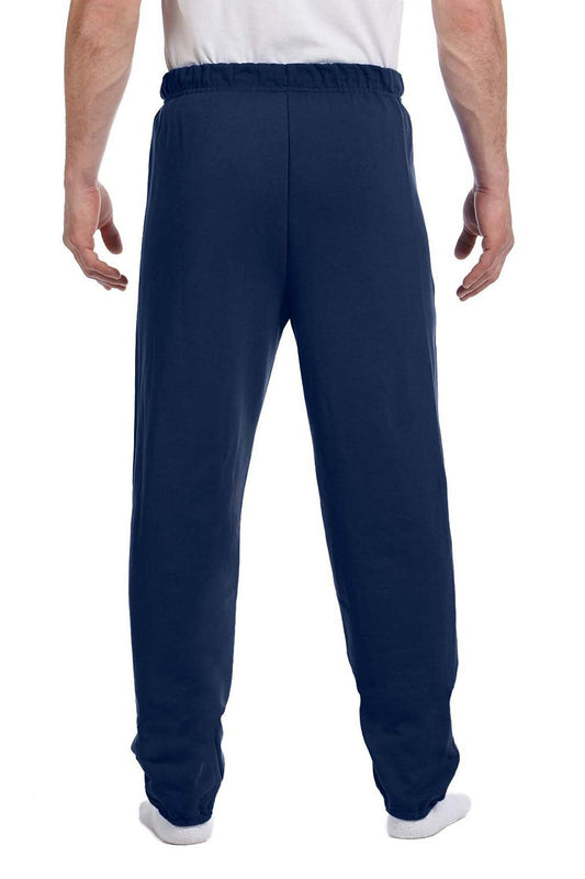 Mens NuBlend Pill Resistant Fleece Sweatpants - Navy Blue