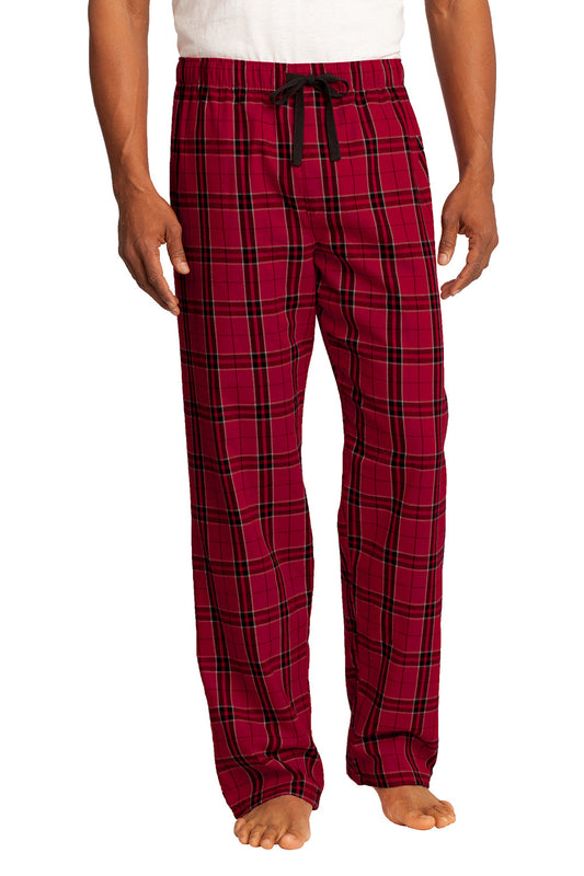 Mens Flannel Plaid Lounge Pants - New Red